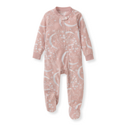 Celestial Moon polarbee™ Repreve® Fleece Pajamas - Organic Rose